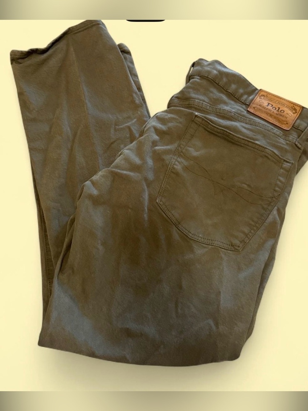 Ralph Lauren Slim Straight Jeans in Olive